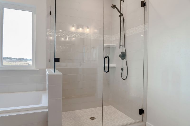 Glass-Enclosed Shower and Tub
