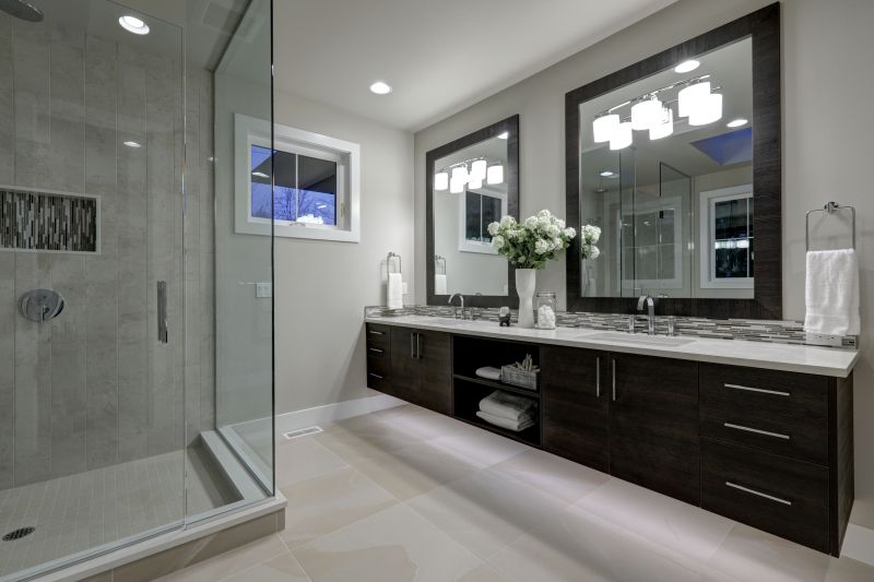 Open Bathroom Layout