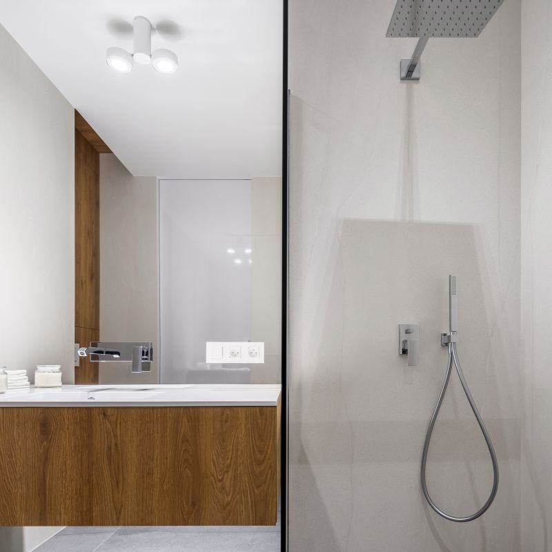 Modern Shower with Multiple Jets